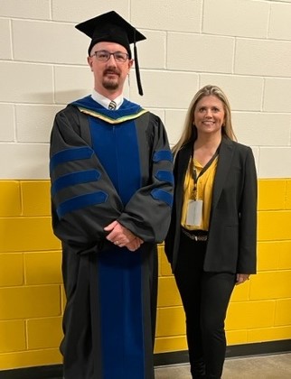 David Miles, Heather Mineart Fall 2022 CLAS Commencement
