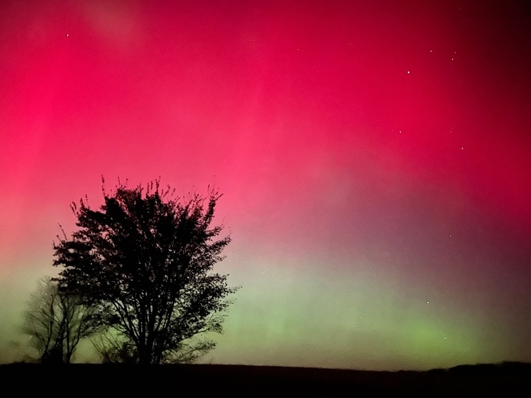 Aurora near Rochester, Iowa by Robyn Millan