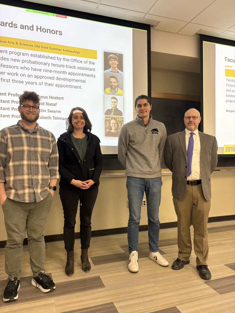 Dustin Swarm, Libby Tolman, Matheus Hostert - Old Gold Summer Fellowships 2026 Awards Colloquium