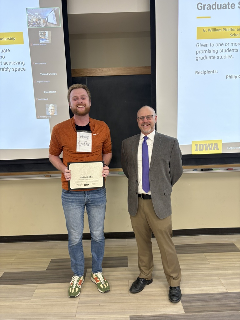 Gavin Frueh as Philip Griffin - Pfeiffer Maltby Scholarship 2026 Awards Colloquium