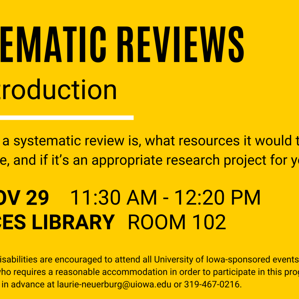 Introduction to Systematic Reviews promotional image