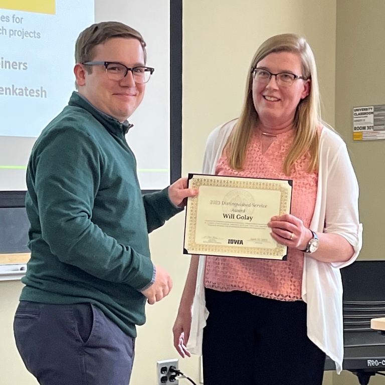 Will Golay Recipient of Distinguished Service Award 