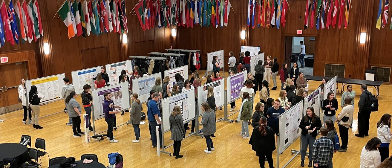 CUWiP poster session from above