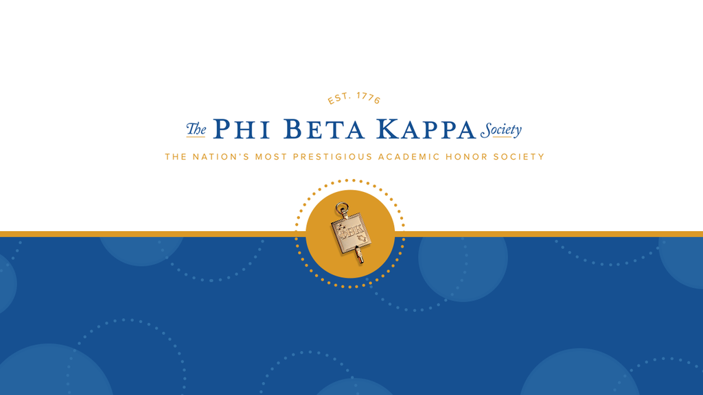 Phi Beta Kappa banner