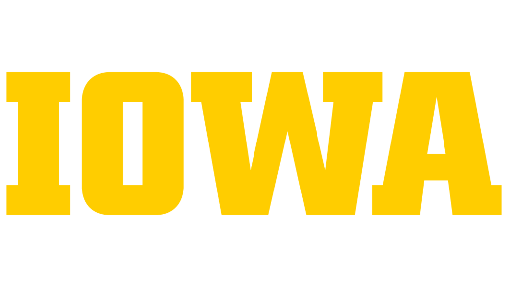 Iowa logo block text