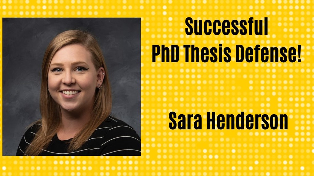 graphic of Sarah Henderson PhD Defense
